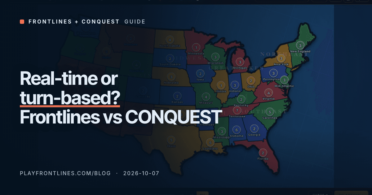 Real-Time or Turn-Based: Frontlines vs CONQUEST