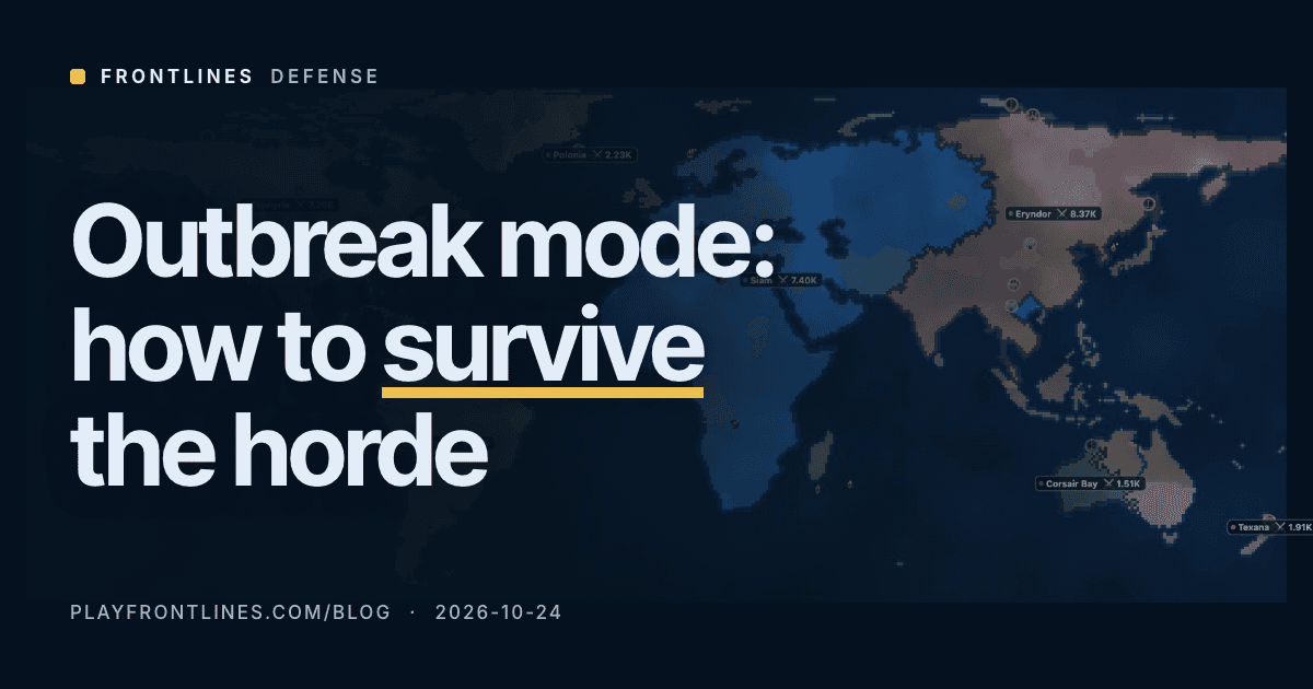 Frontlines Outbreak Mode: How to Survive the Horde