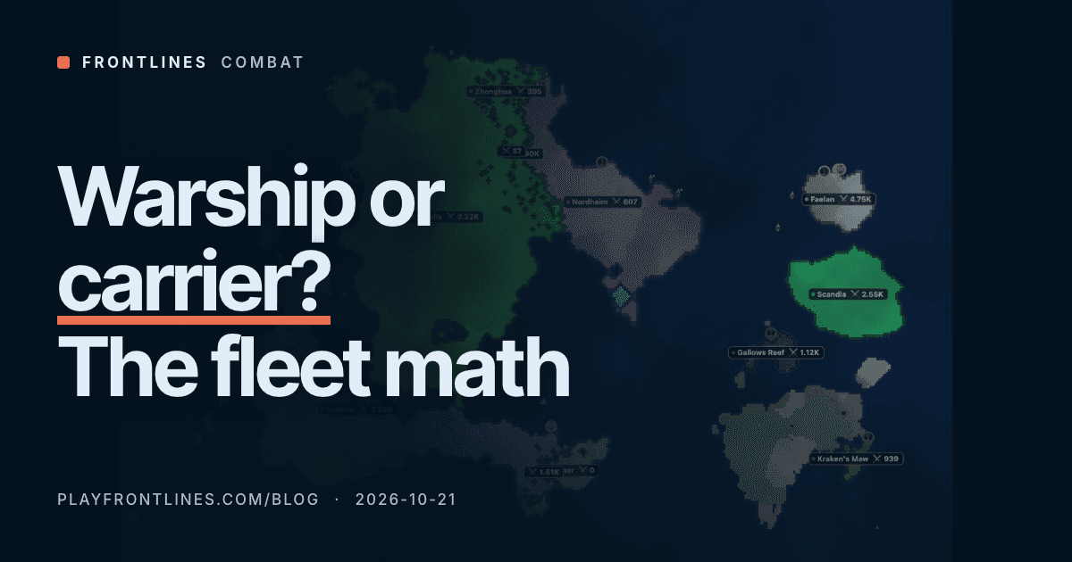 Warship or Carrier in Frontlines: Which Is Worth It