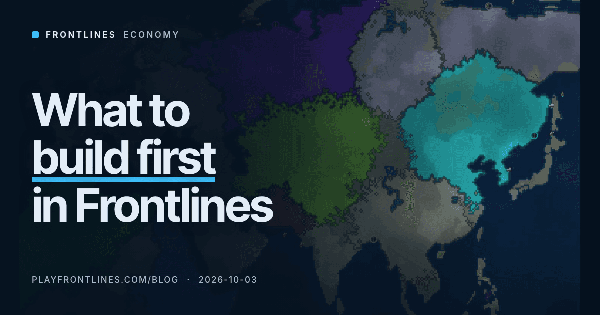 What to Build First in Frontlines