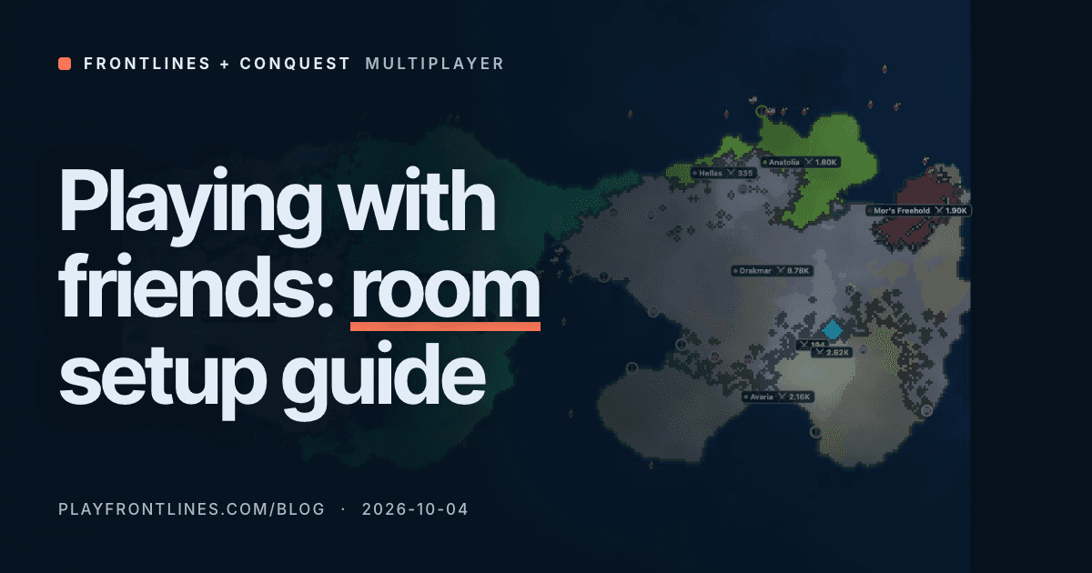 Frontlines or CONQUEST With Friends: Room Setup Guide