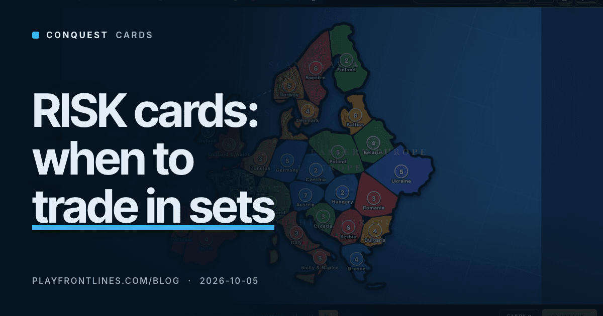RISK Cards: When to Trade In Sets, With the Numbers
